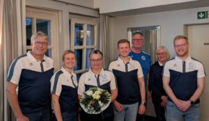 Das Vorstandsteam des SC Petershagen: Gerd Grobermann, Birte Wrede, Svenja Schill, Bennet Dragon, Andreas Bahr, Petra Gramsch, Tobias Böing (von links). Es fehlt Steffi Herrmann. Foto: privat