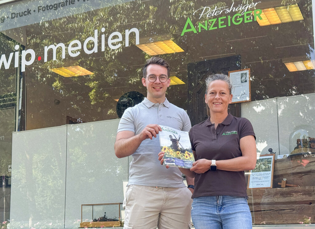 Herausgeber Christian "Krischi" Meier mit Redakteurin Jessica Höffner. Foto: Dietmar Meier