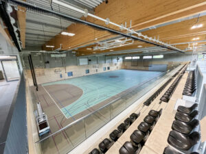 Die neue WESER-HALLE kann für Schul- und Vereinsport sowie Veranstaltungen genutzt werden. Foto: Krischi Meier