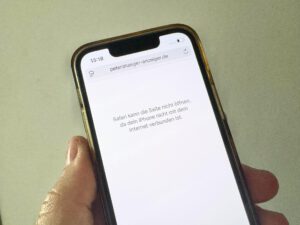 Kein Netz: Vodafone-Kunden müssen sich derzeit in Lahde in Geduld üben. Foto: Krischi Meier