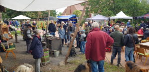 "Feuer und Flamme" in Windheim. Foto: privat