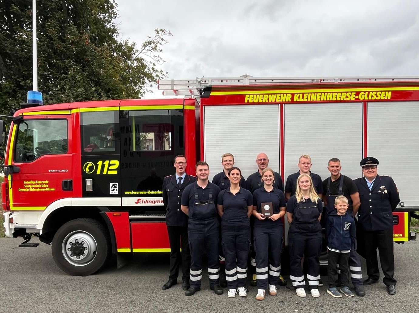 Die erfolgreiche Wehr aus Kleinenheerse-Glissen. Foto: Feuerwehr Kleinenheerse-Glissen