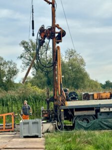 Eine Bohranlage im Einsatz. Foto: Dietmar Meier