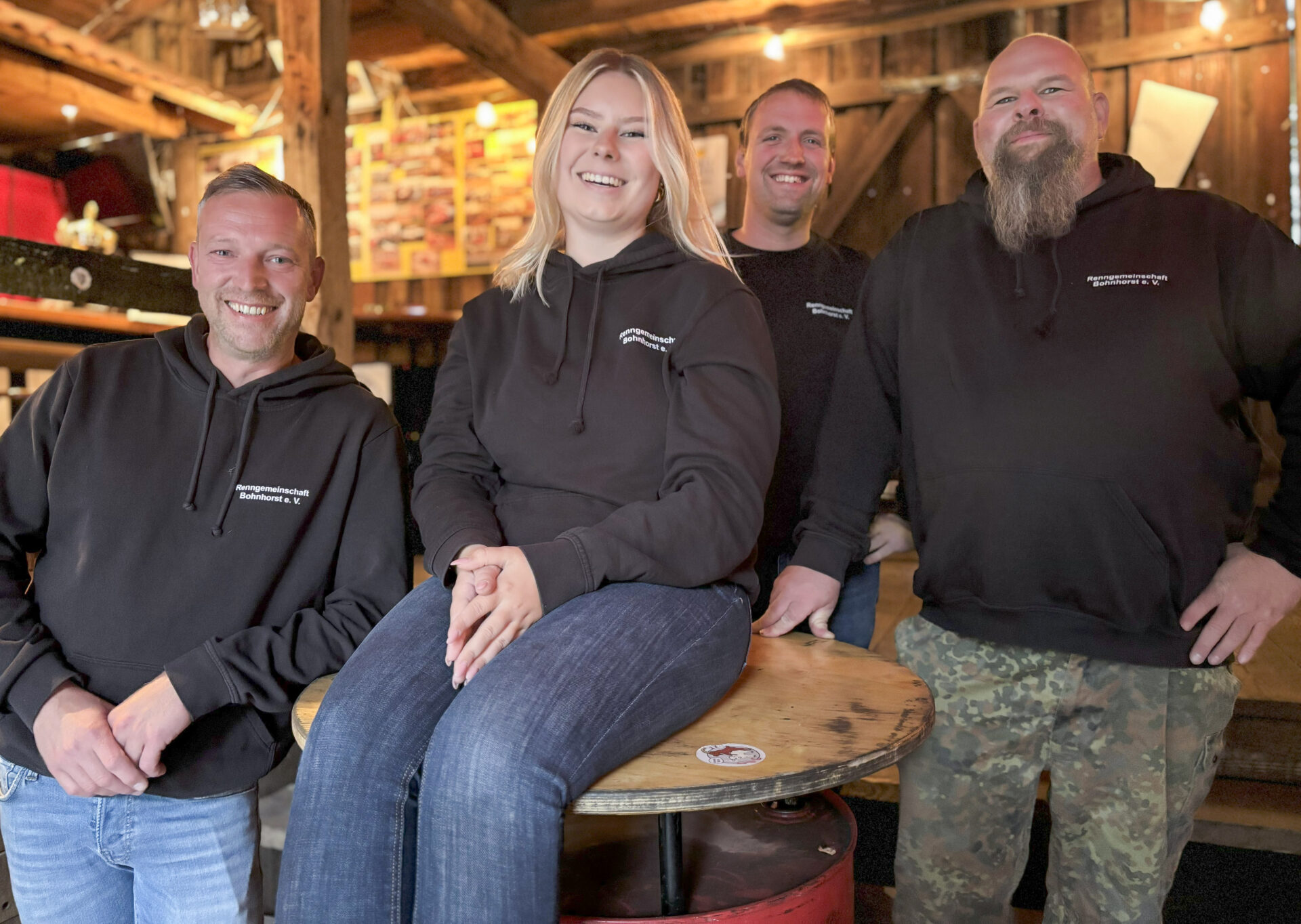 Lars Durnio, Siska Kocher, Eric Heineking und Mario Brandt (von links) von der RG Bohnhorst. Foto: Jessica Höffner