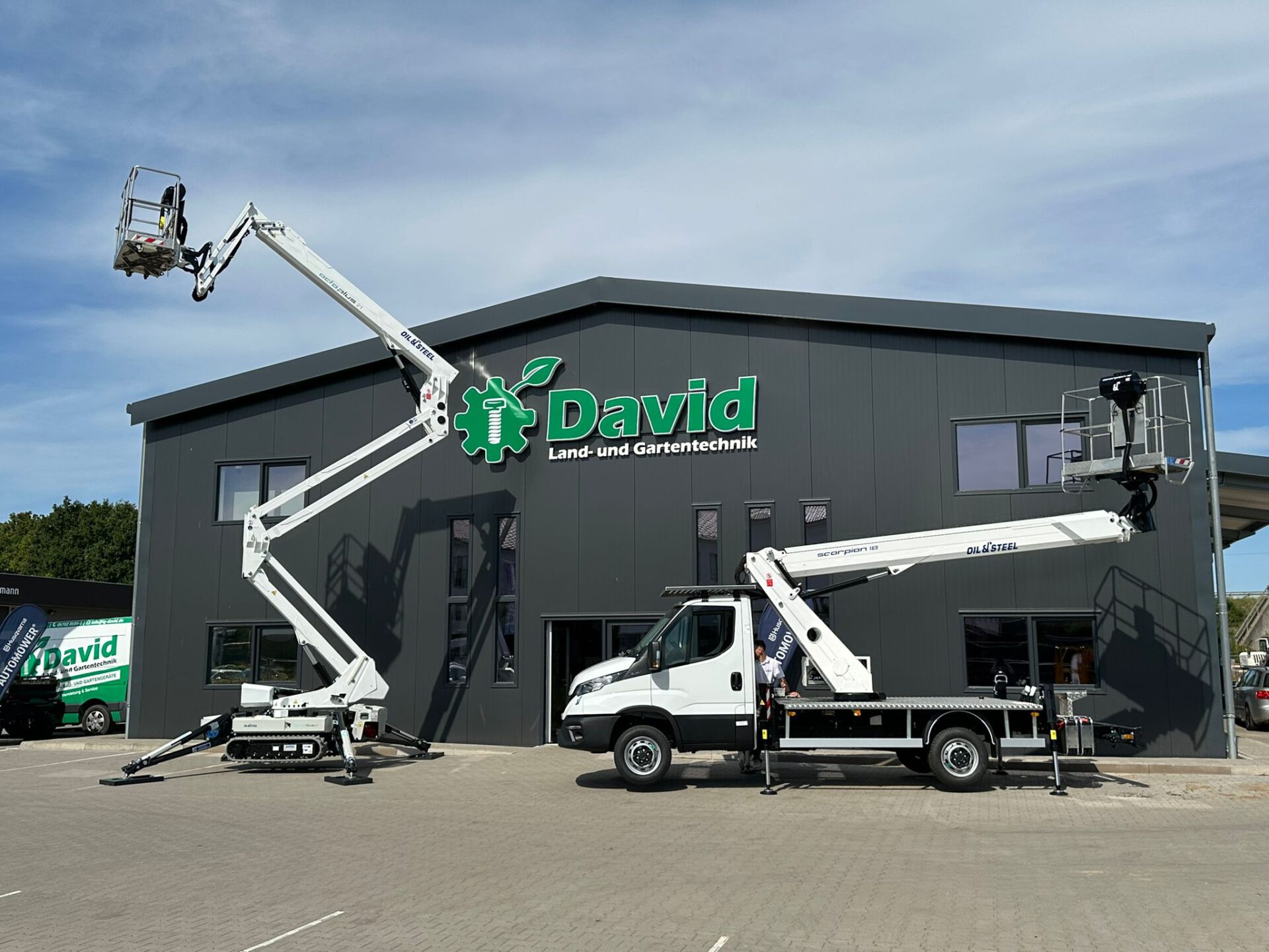 Die neuen Arbeitsbühnen von LG David. Foto: privat