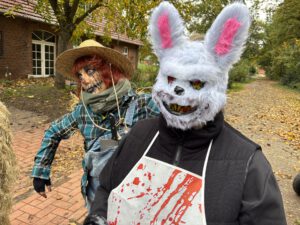 Die verkleideten Frauen zogen in Höfen von Haus z u Haus. Foto: Jessica Höffner