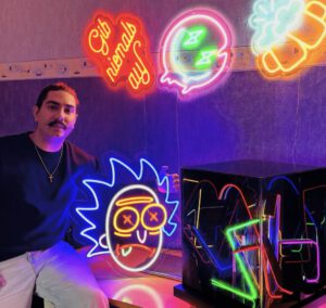 Lichtkünstler Barbod Shahsavand. Foto: privat