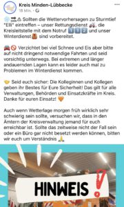Screenshot Jessica Höffner/Quelle Facebook-Seite des Kreises Minden-Lübbecke