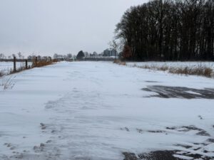Schneeverwehungen in Neuenknick. Foto: Krischi Meier