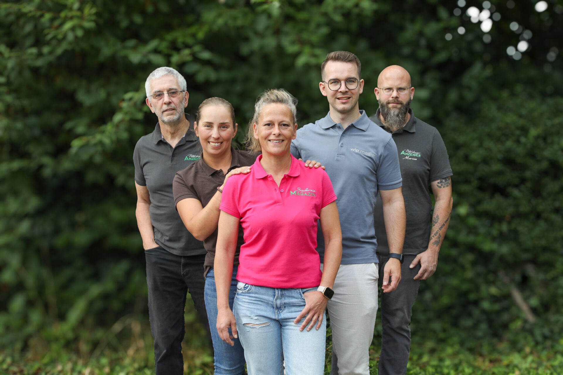 Das „heitere“ Team (von links): Dietmar Meier, Laura Harmening-Neumann, Jessica Höffner, Krischi Meier und Marcus Schering. Foto: privat