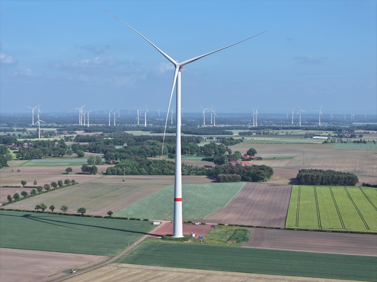 Das Windrad in Kuppendorf. Foto: ddm