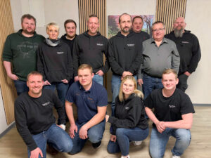 Lars Durnio (hintere Reihe, Vierter von links) bleibt Vorsitzender der RG Bohnhorst. Foto: privat