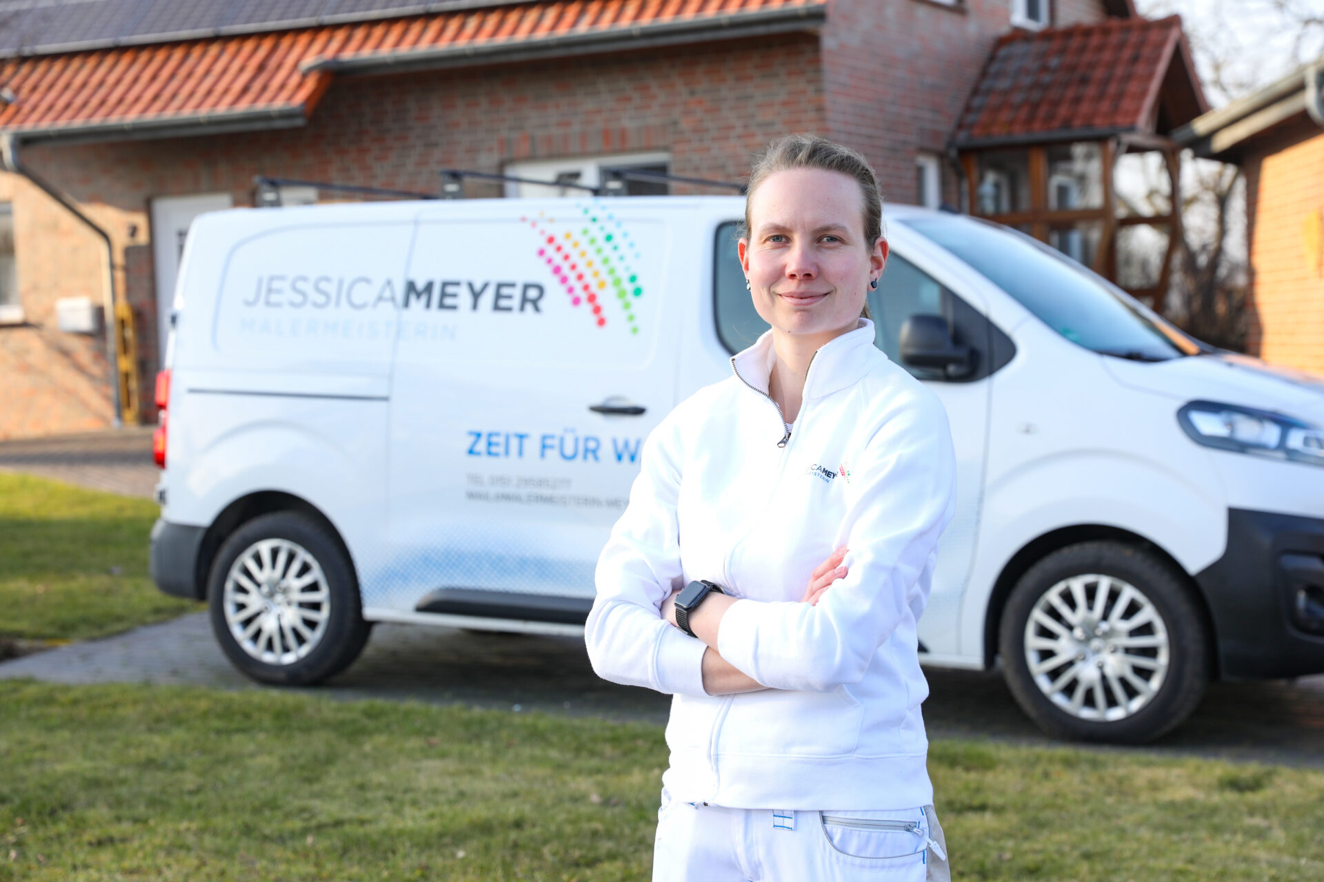 Malermeisterin Jessica Meyer. Foto: Krischi Meier