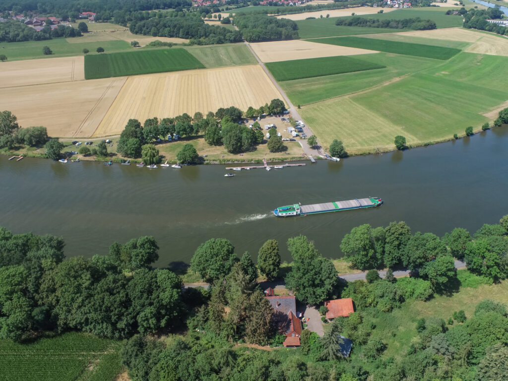 Das Naherholungsgebiet direkt an der Weser. Foto: Dietmar Meier