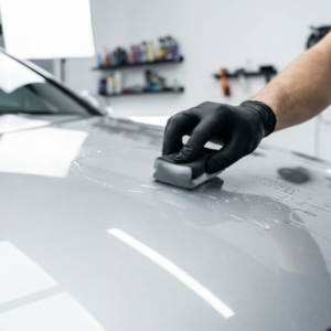 Im Autohaus Lübkemann in Lahde bietet die neue Autopflege professionelle Fahrzeugaufbereitung per Hand. Foto: privat