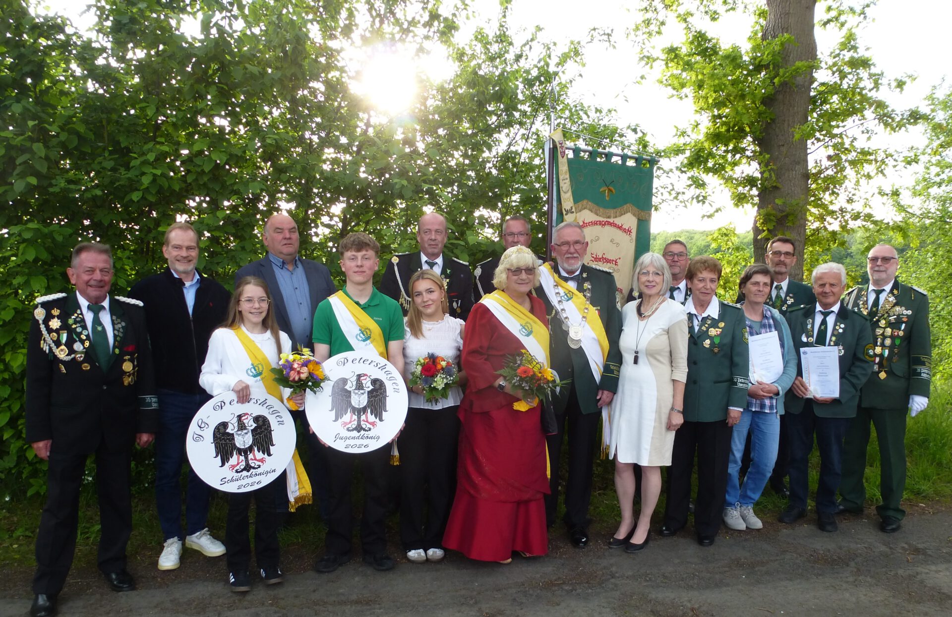 Königsproklamation in der IG-Petershagen. Foto: privat