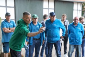 Der Boulesport boomt in Petershagen. Foto: Krischi Meier