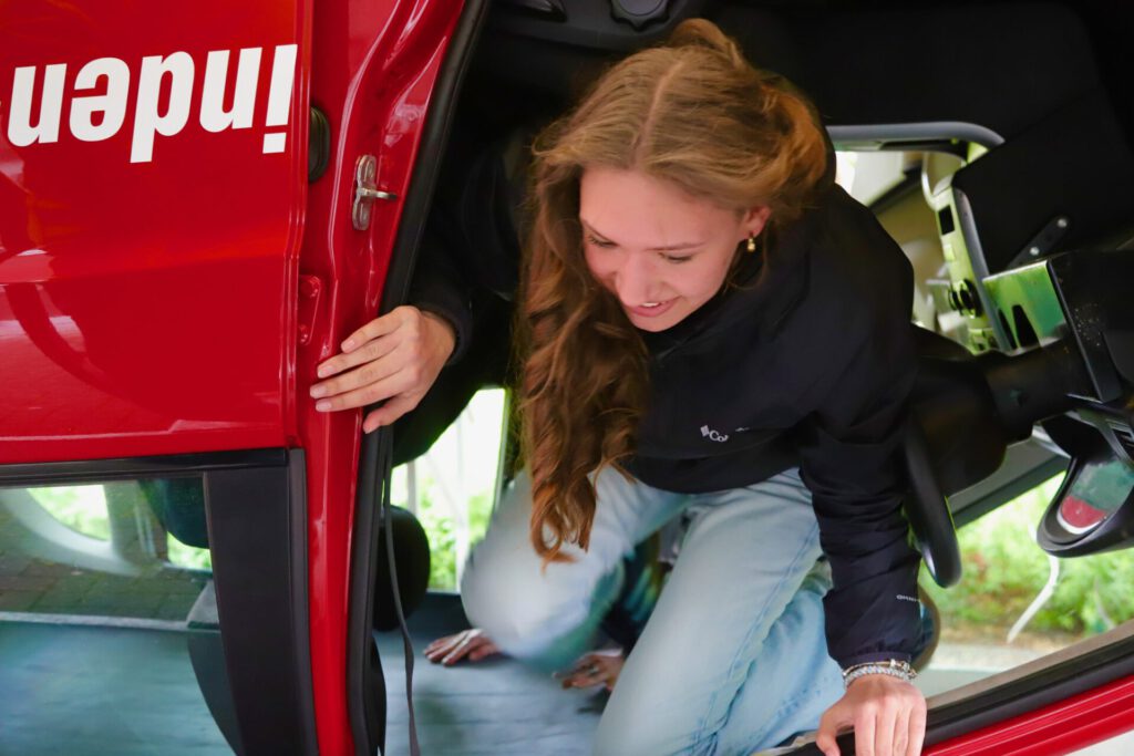 Der Überschlagssimulator der Verkehrswacht Minden-Lübbecke. Foto: Dr. Stefan Braun